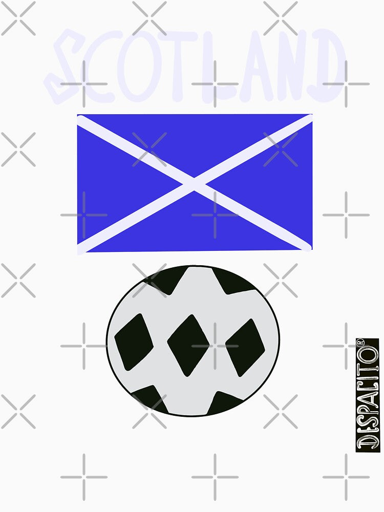Despacito® Scotland Flag Black White Ball Design Text by DespacitoBrand