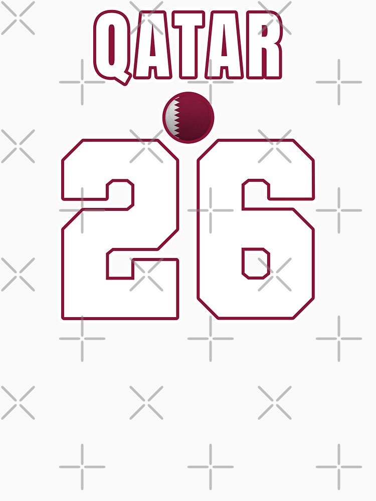 Qatar 26 Football Shirt Style Design – Qatar National Team Apparel by The Hairy Melon