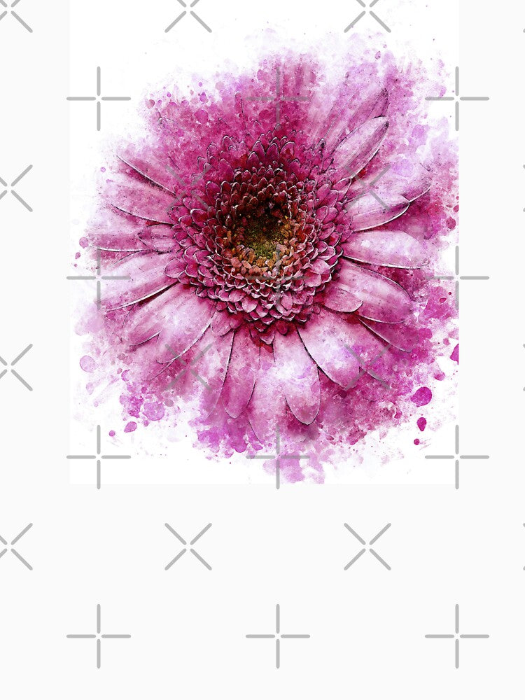 Pink gerbera Abstract color by artdragongift 15