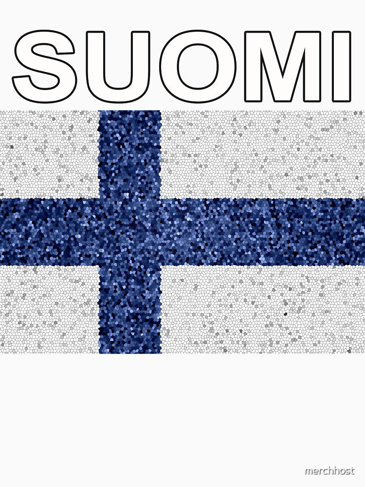 Suomi Flag National Art Style Deluxe by merchhost