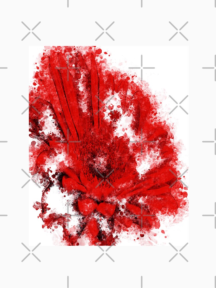Red Gerbera Abstract color by artdragongift 15