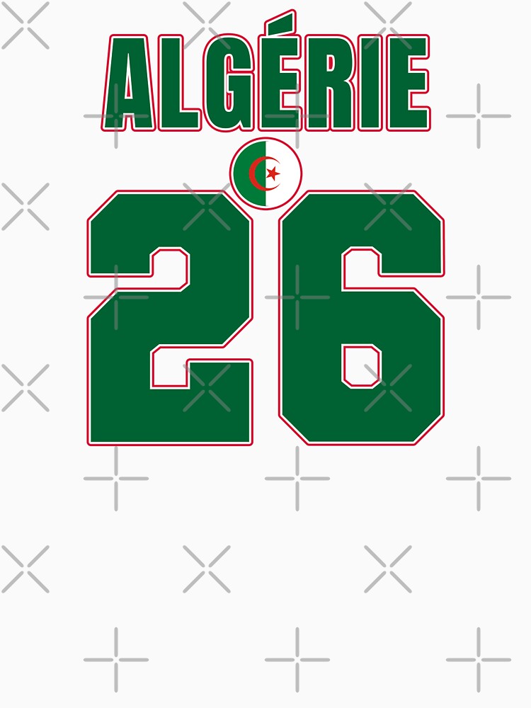 Algeria 26 Football Shirt Style Design – Algeria National Team Apparel by The Hairy Melon
