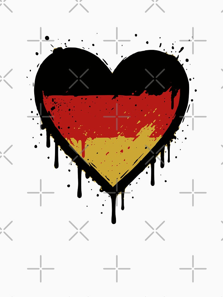 Germany Heart – Grunge Flag Design by nkhookysun