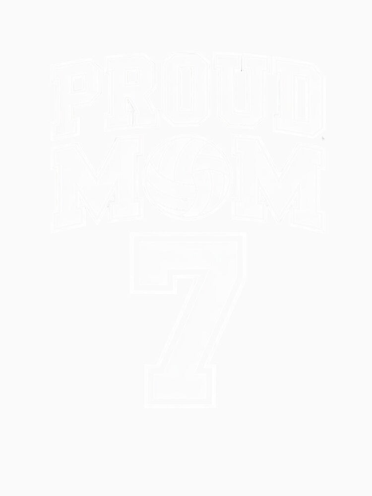 Custom Proud Volleyball Mom Number 7 by fferomananul
