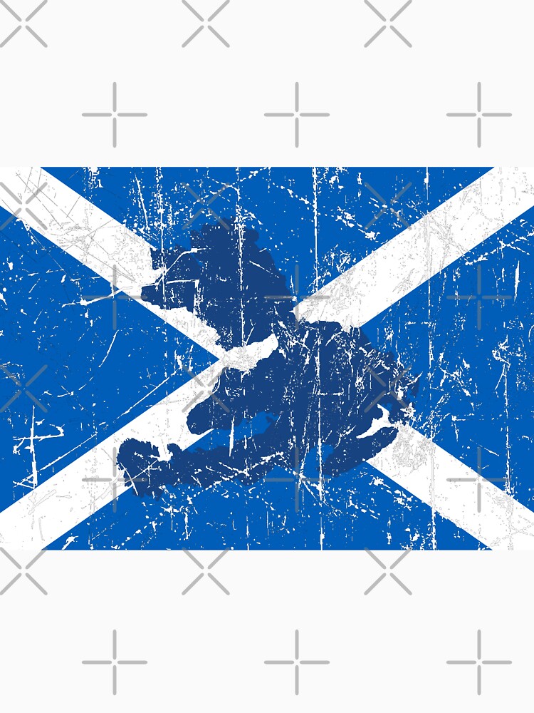 Mull on Scotland Flag - Distressed by isleheid