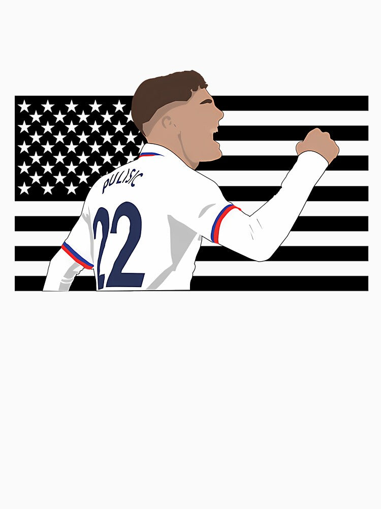 Christian Pulisic Us Flag by kyndellku