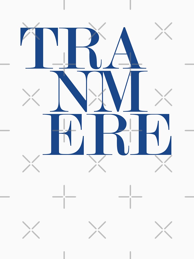 Tranmere UK City Typography Minimalist Patriotic Travel Souvenir by kakarikihill