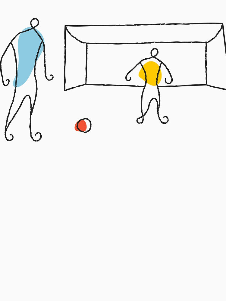 Football Players Minimalist Illustration by missbobbit