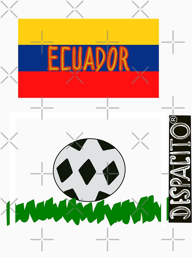 Ecuador Flag Soccer Ball Futbol Football Graphic Design by lovemedespacito