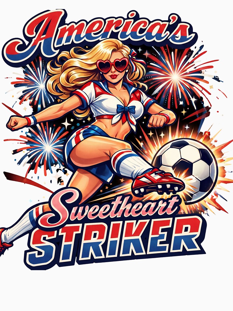 America’s Sweetheart Striker Retro Soccer Shirt by Prime legend