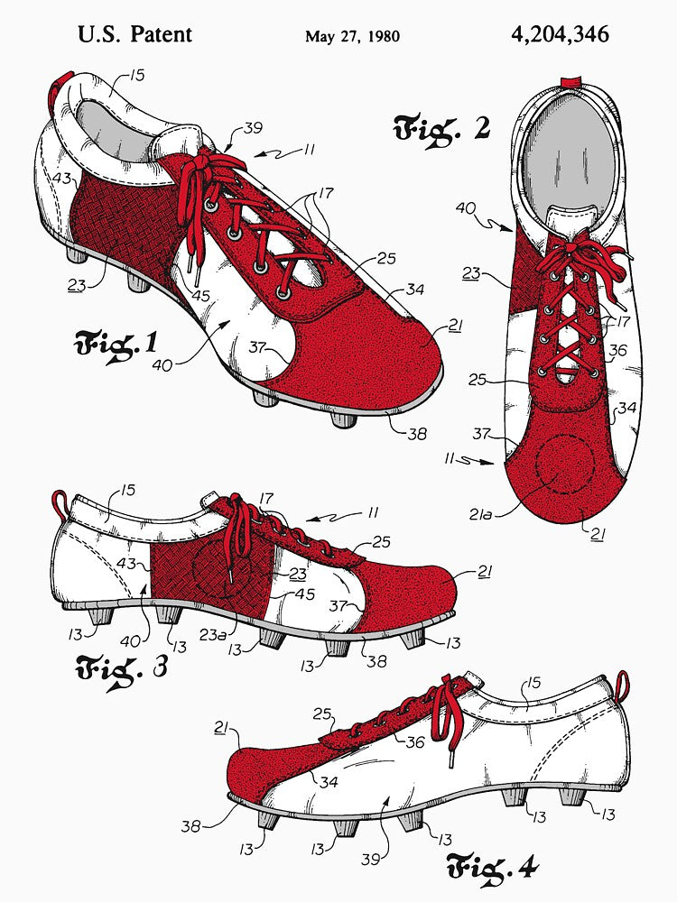 Football (Soccer) Cleats Patent by FinlayMcNevin