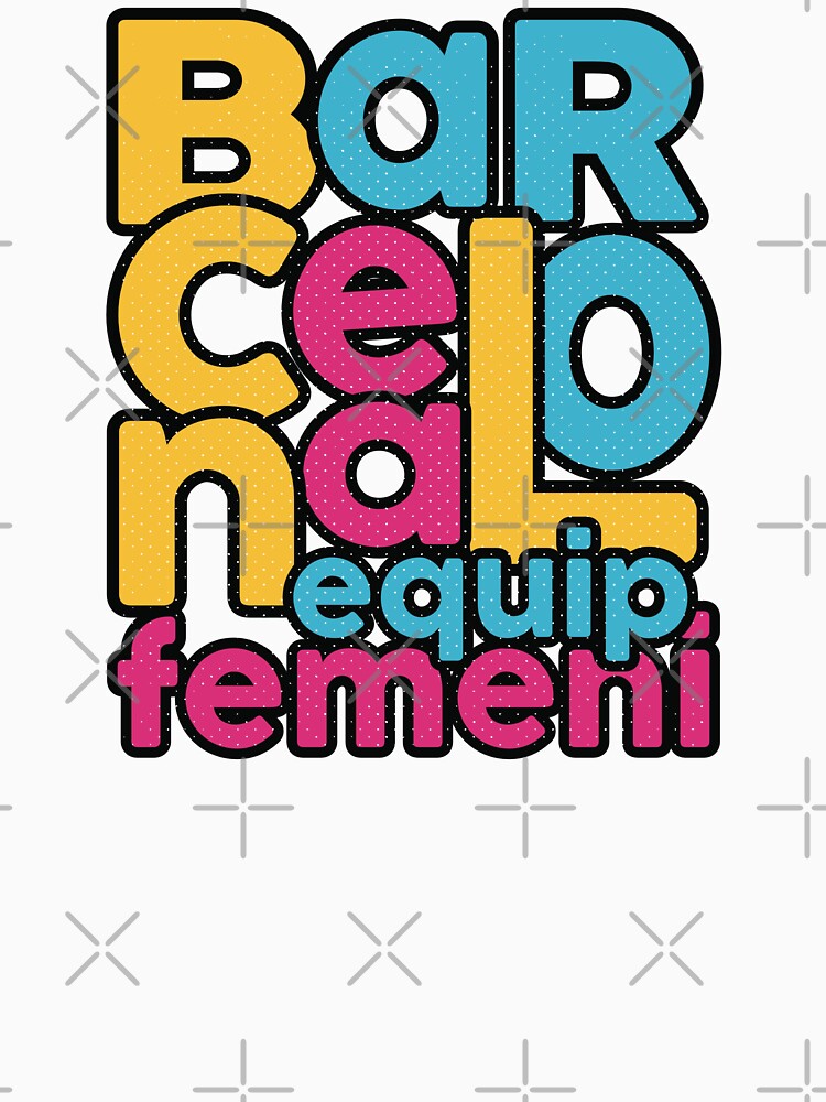 Barcelona Femeni Equip Typography (WOSO) by Numero14