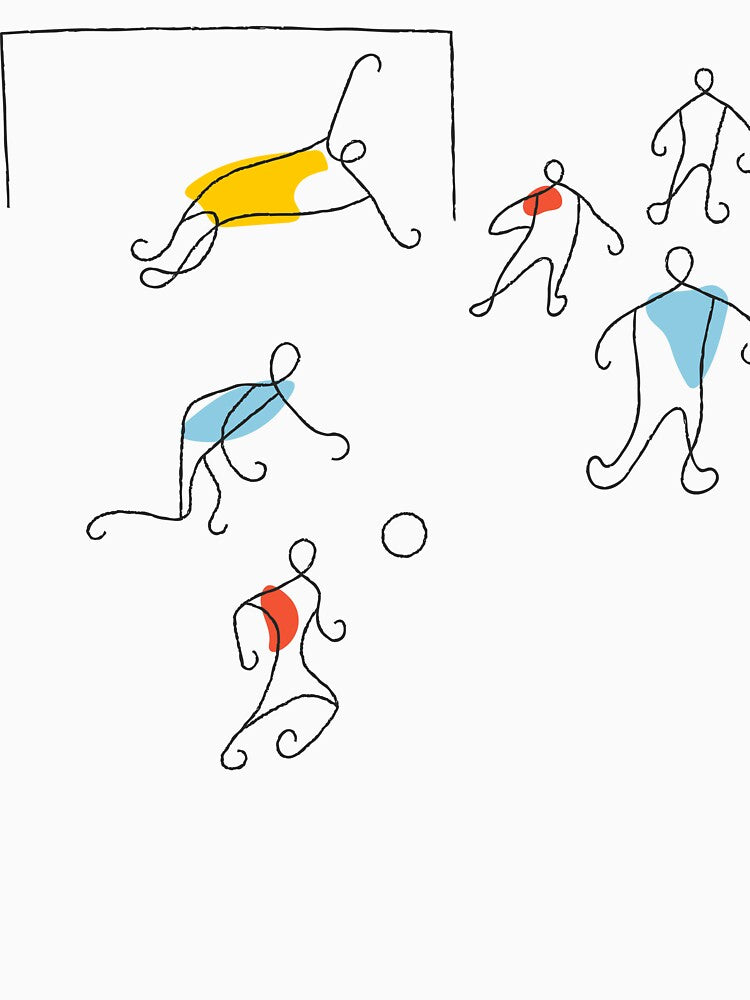 Football Match Minimalist Illustration by missbobbit