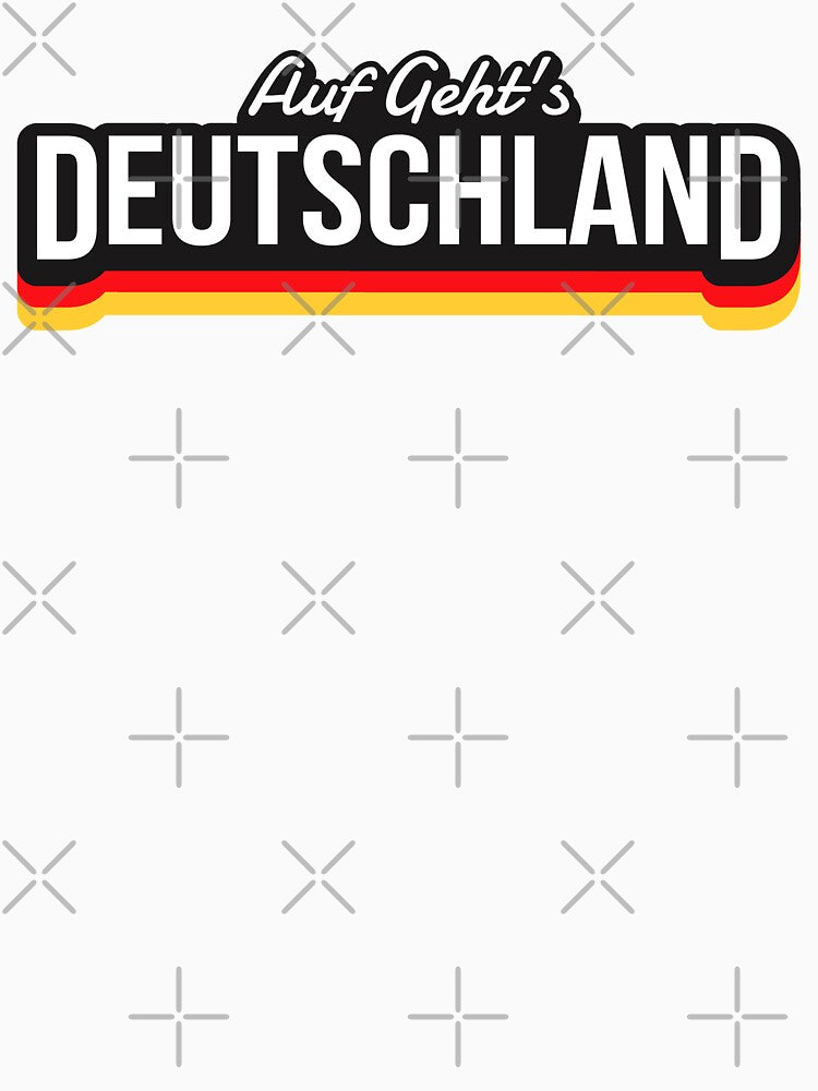 Auf Geht's Deutschland German Football Supporter Typography by nunkioceani