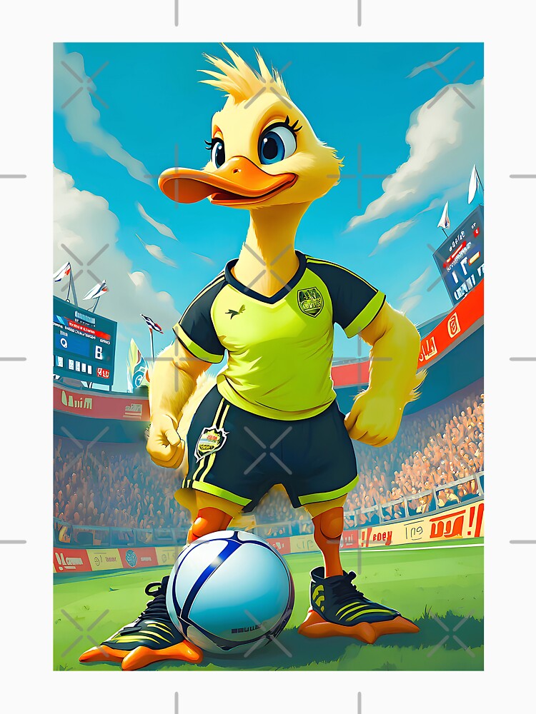 Soccer duck player in stadium by Creative Visualize