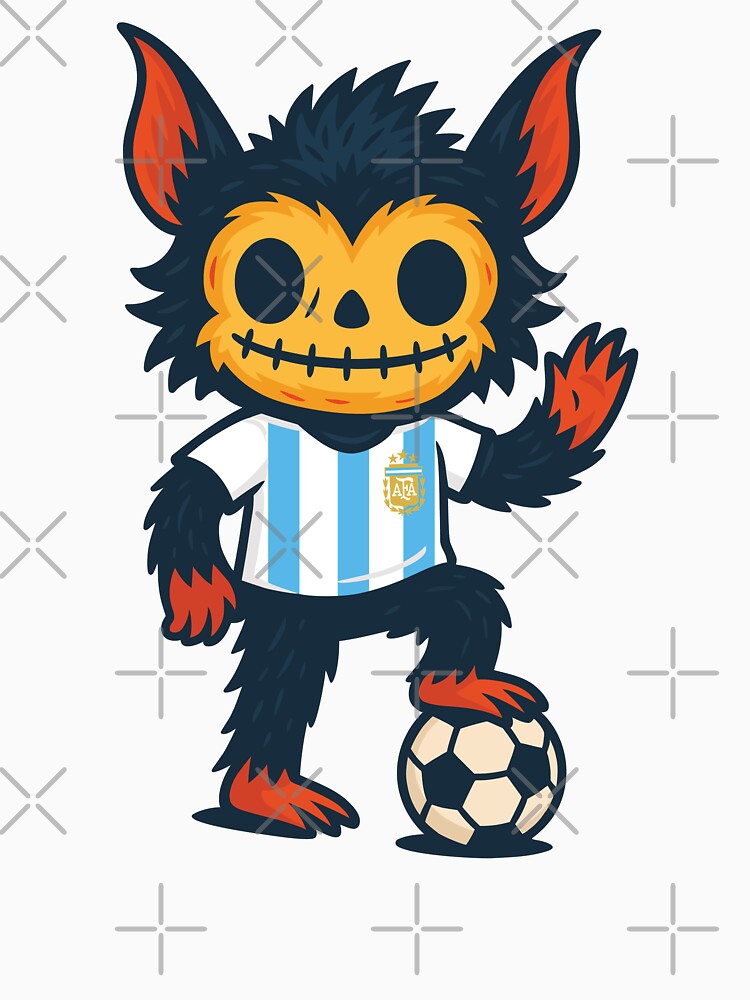 Creepy Cute Monster – Argentina Soccer Edition by Weasel Graphix