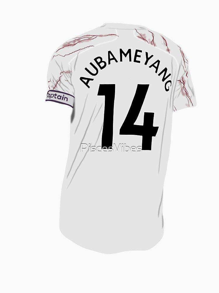 Pierre-Emerick Aubameyang Away Jersey 14 by PiscesVibes