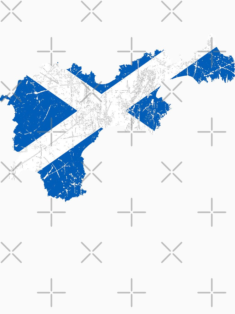 Scotland Flag on Tiree - Distressed by isleheid
