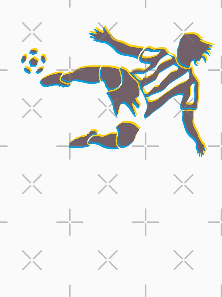 Footballer or Soccer player kick football ball by etraveler