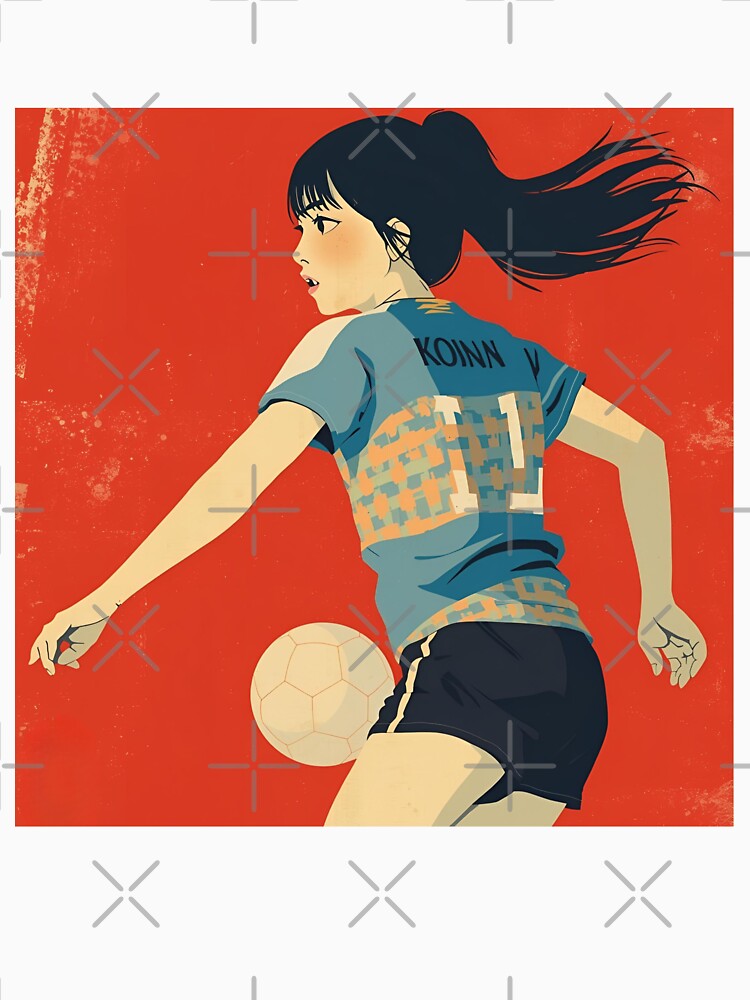 Vintage Female Soccer Player Japan by Vintage City