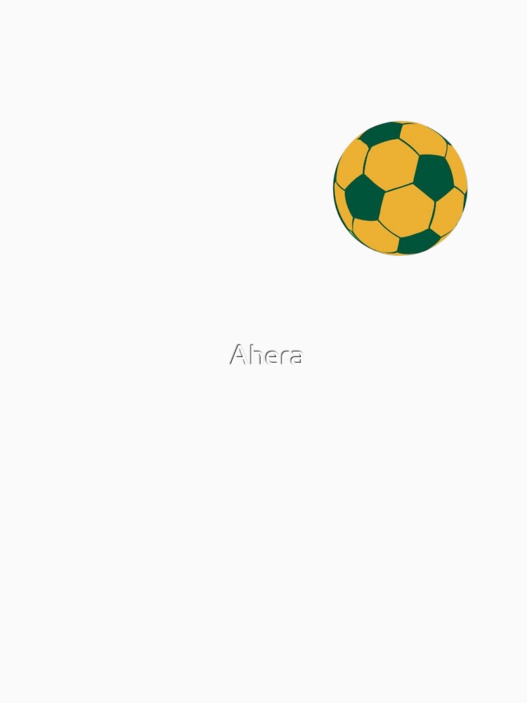 Brazil Soccer Ball Minimalist Design by Ahera