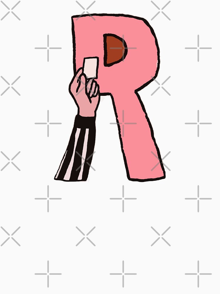 Red Card Referee Football Monogram R Match Day by xmoudx