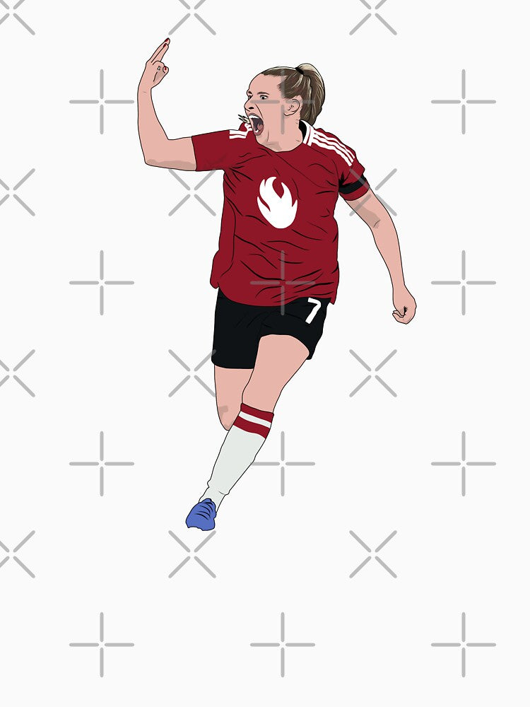 Ella Toone Hat Trick V City Goal Celebration Minimalist by Hevding
