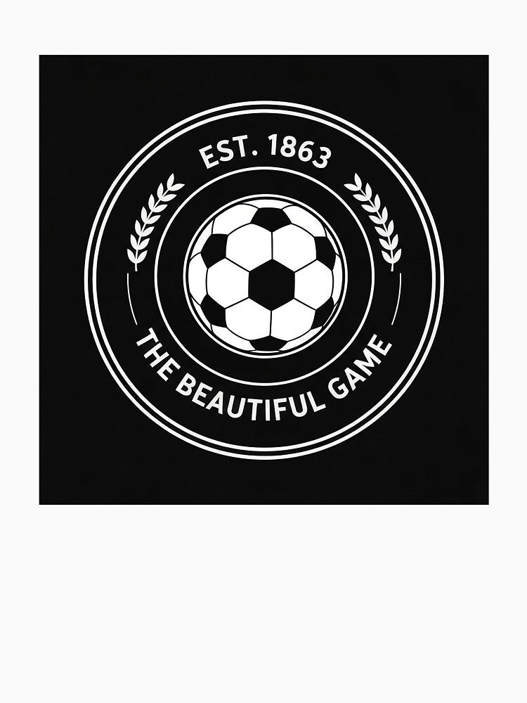 The Beautiful Game — Vintage Soccer Badge EST. 1863 by BestVarieties