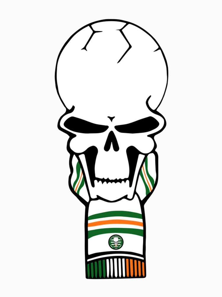 Green Brigade skull -Ireland flag- by LisaAngelLtd