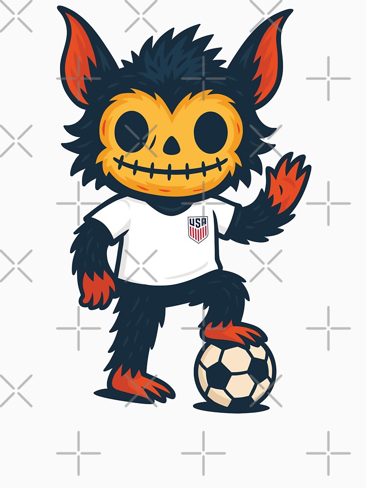 Creepy Cute Monster – USA Soccer Edition by Weasel Graphix