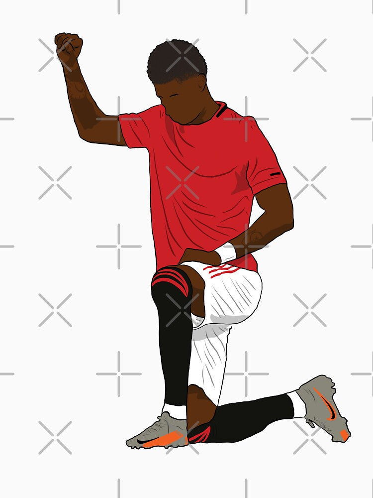 Marcus Rashford Kneeling Fist by Hevding