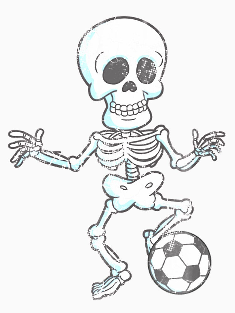 Halloween Soccer Skeleton Sports Humor by IsabellasVintag