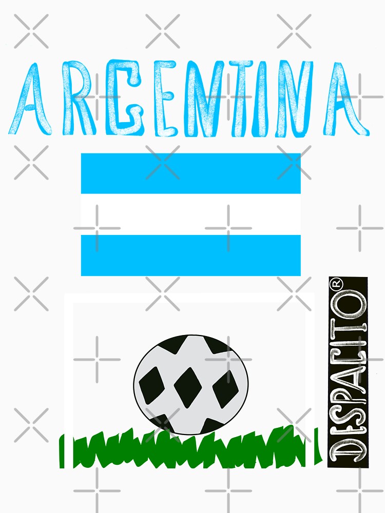Despacito® Official Distressed Text Argentina Flag Futbol Soccer Ball by lovemedespacito