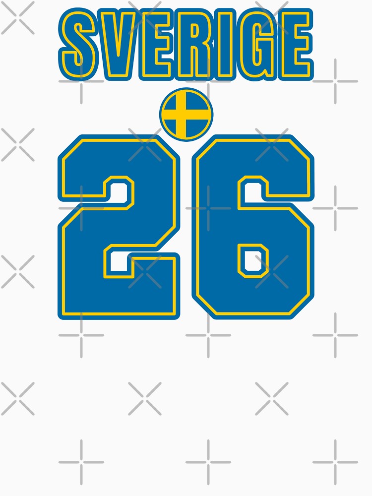 Sweden 26 Football Shirt Style Design – Sweden National Team Apparel by The Hairy Melon