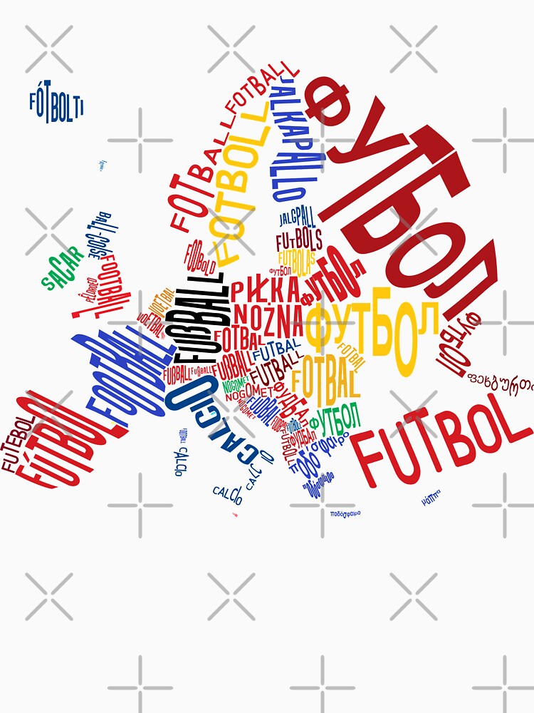 European Football Map, Soccer Typography by gamefacegear