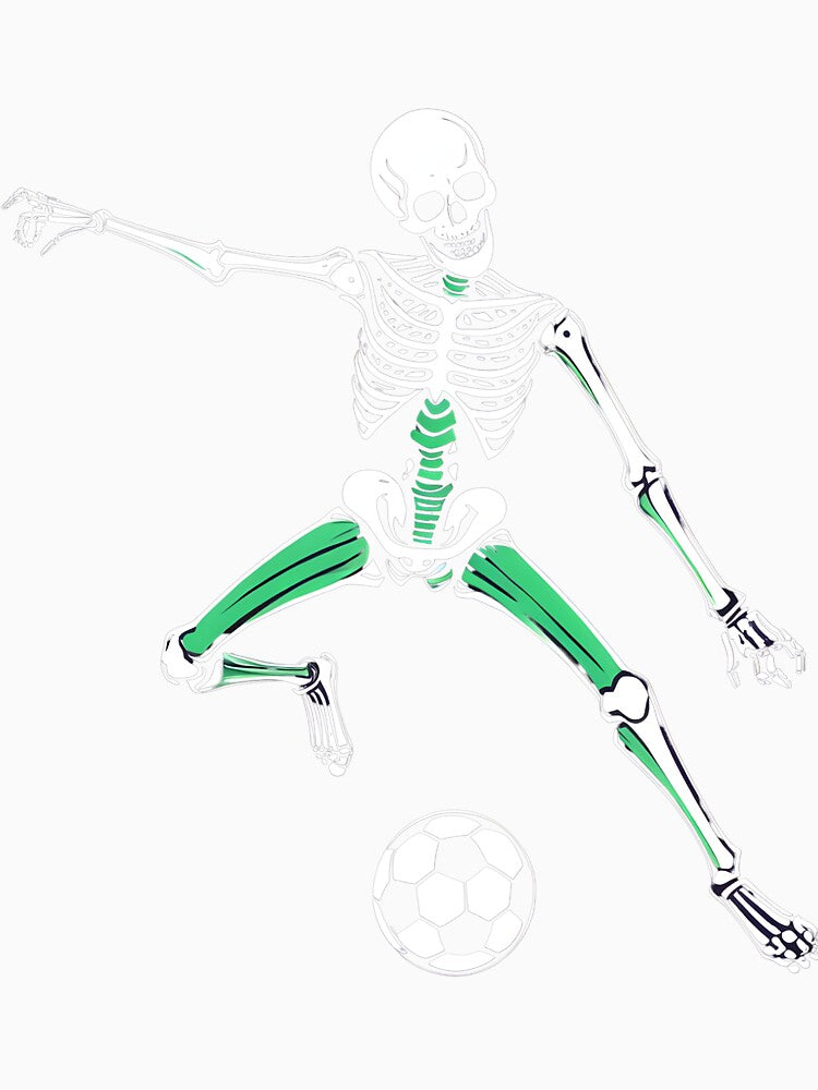 Skeleton Football T-Shirt by Renoval90
