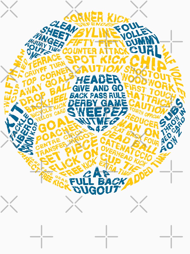 Football Typography, Soccer Word Art by gamefacegear