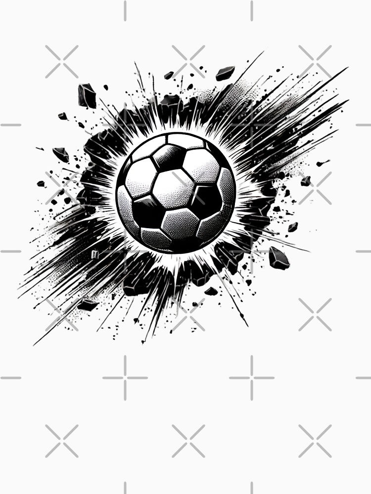 Modern Trendy I love soccer ball,Soccer Ball Breaking Wall Players Soccer Team by SOUFIANE1991