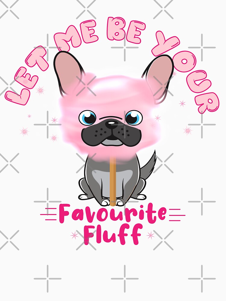 Cute Sweet French Bulldog Pink Watercolor Cotton Candy by PinkPandaDesign