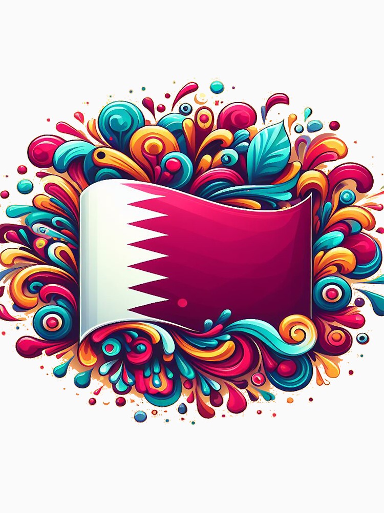 Qatari Pride: Flag Elegance by maheart83