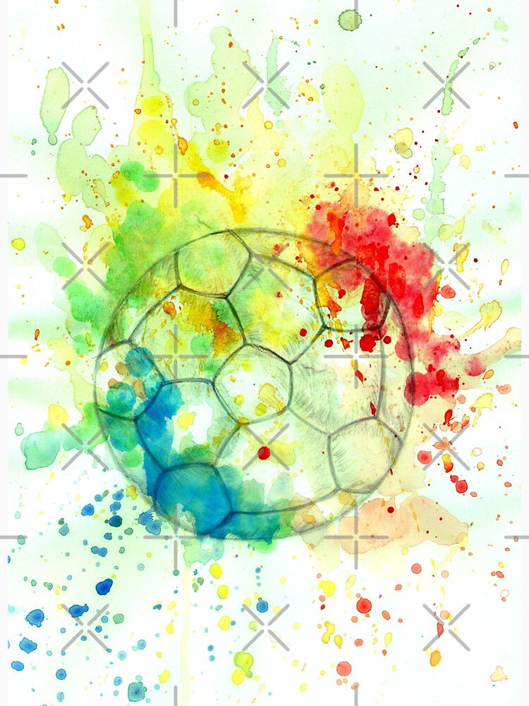 Soccer Ball Watercolor 5 by AnnArtshock