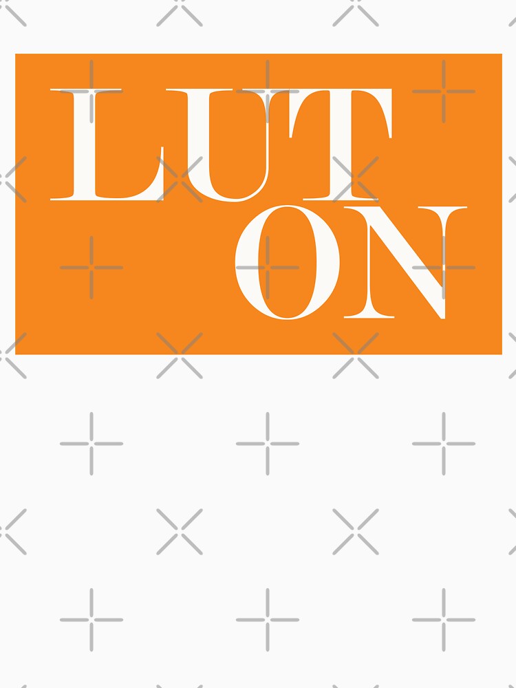 Luton UK Town Typography Minimalist Patriotic Travel Souvenir by kakarikihill
