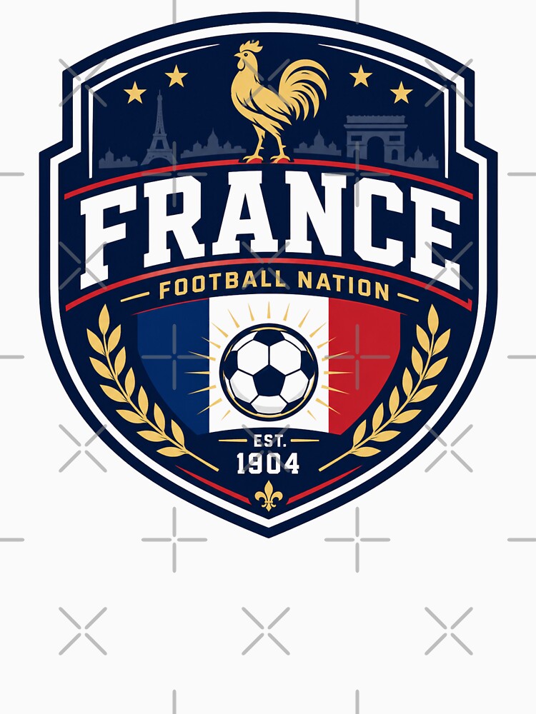 France Football Nation Badge by PamLeeDesign