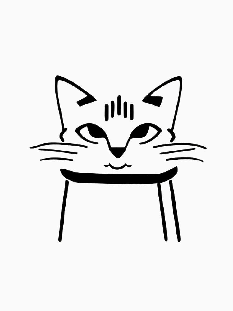 Minimalistic Drawing of a Cat by Alex-JuJu