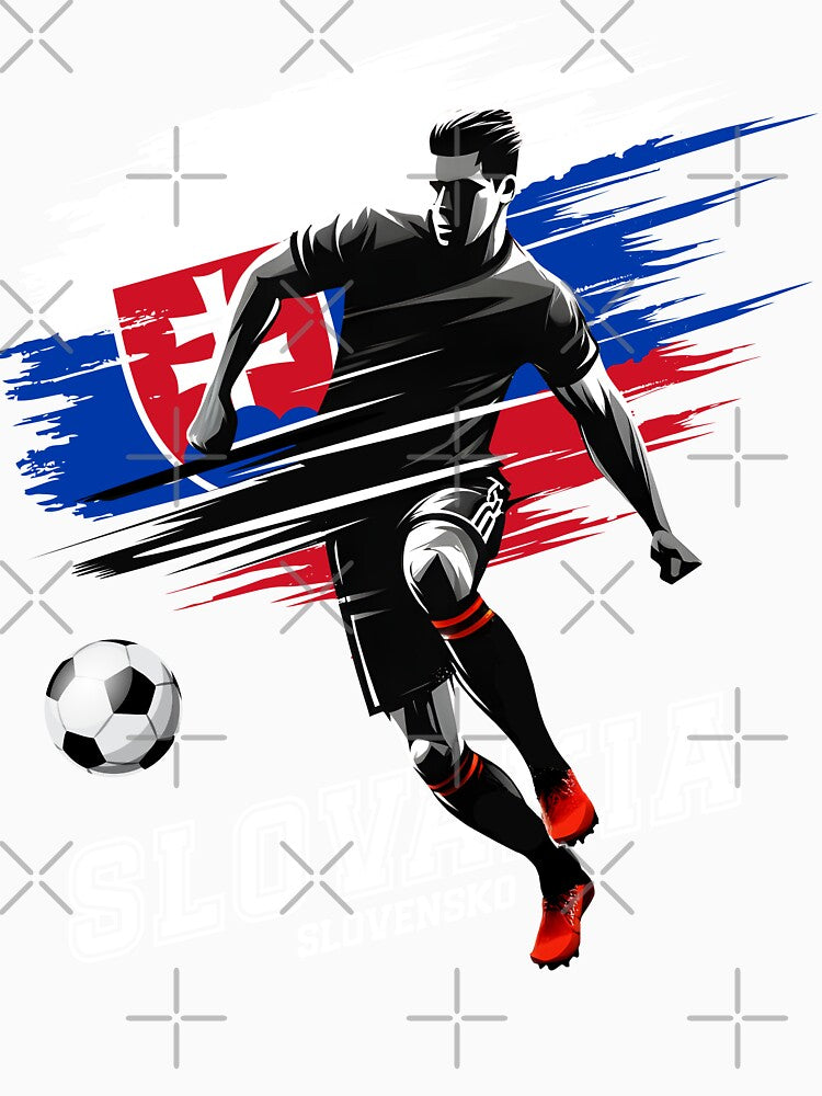 Football Soccer Slovakia Slovak Flag Banner Player Grunge by Infinitee8hirts