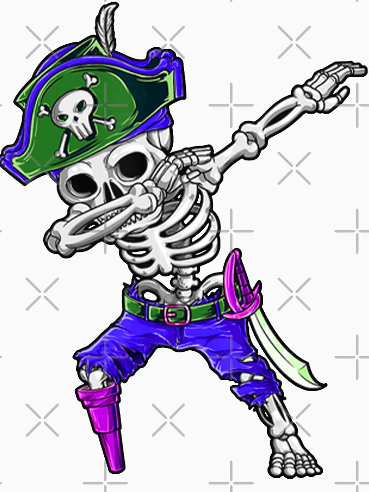 Dabbing Skeleton  Halloween Costume Skull Funny Scary Gifts Kids Boys Youth Men by CuteHigh01