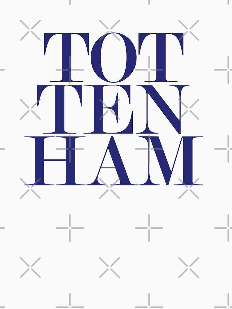 Tottenham London UK Typography Minimalist Patriotic Travel Souvenir by kakarikihill