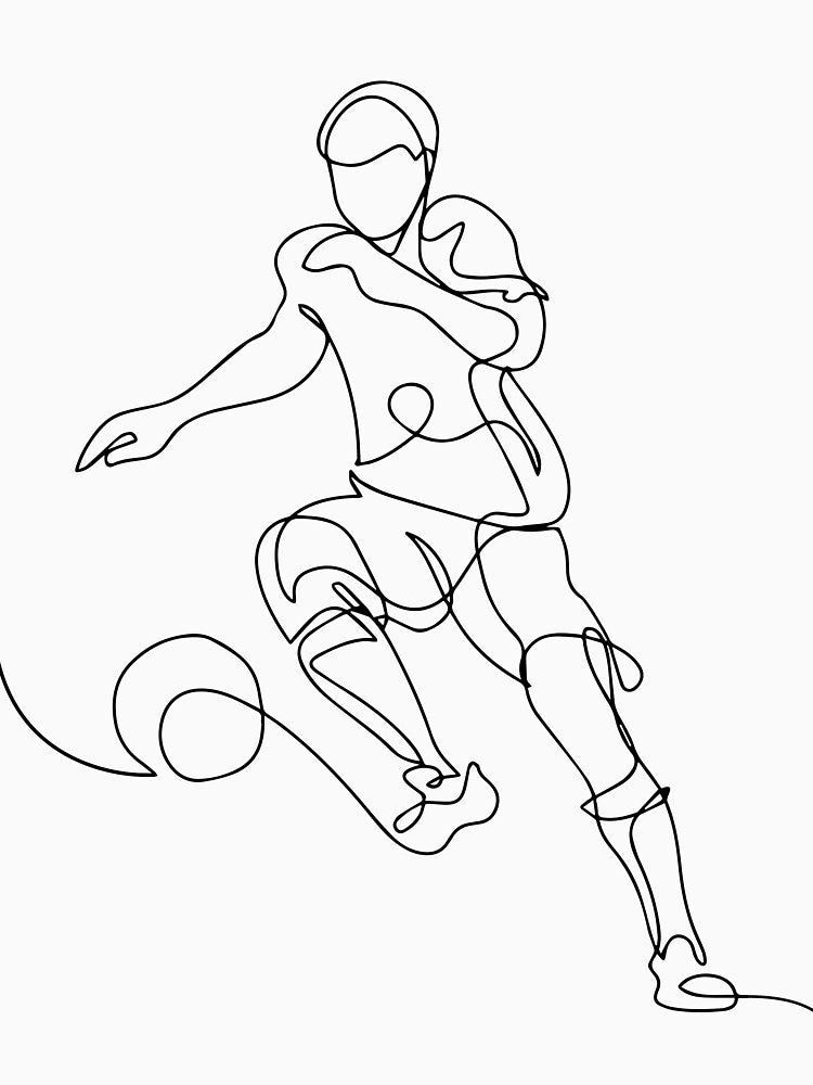 Funny Soccer Player Minimalist Sport Gift Soccer Lover Costume by sheamgjirij