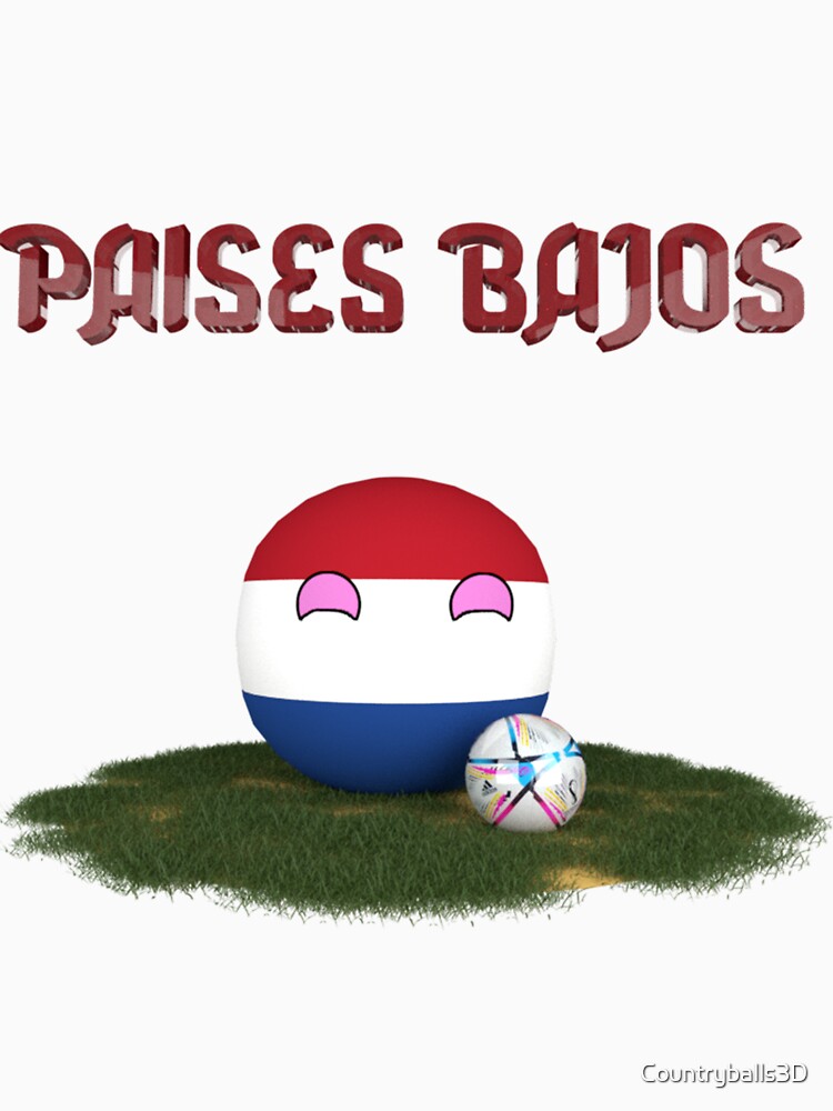 Netherlands Flag World Cup Qatar 2022 by Countryballs3D
