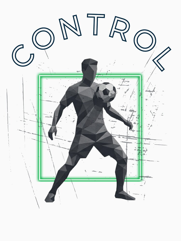 Soccer Control Geometric Low Poly Football Player by Mania Graphix